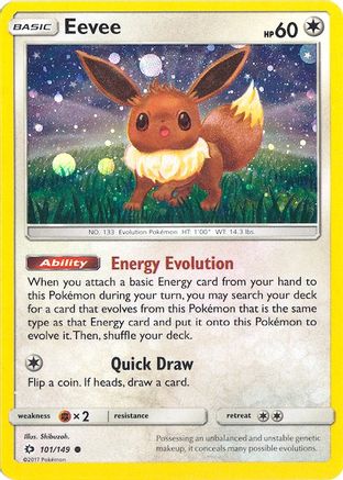 Eevee - 101/149 (Cosmos Holo) (101) [Miscellaneous Cards & Products] Holofoil