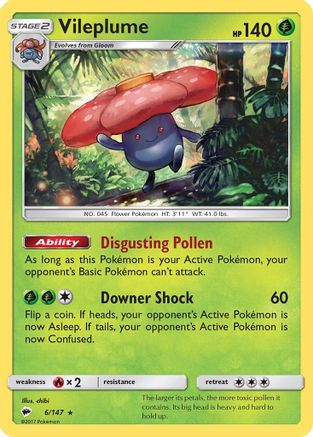 Vileplume (6) [SM - Burning Shadows] Holofoil