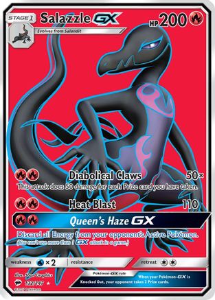 Salazzle GX (Full Art) (132) [SM - Burning Shadows] Holofoil
