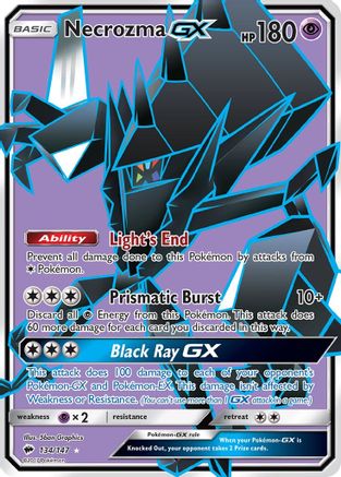 Necrozma GX (Full Art) (134) [SM - Burning Shadows] Holofoil
