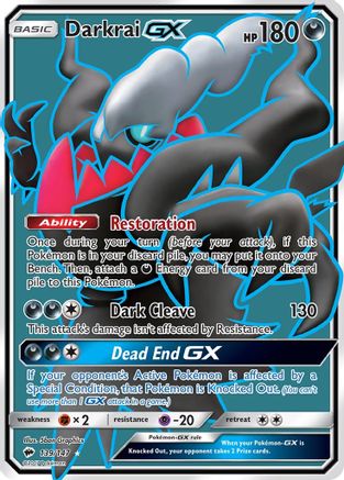 Darkrai GX (Full Art) (139) [SM - Burning Shadows] Holofoil