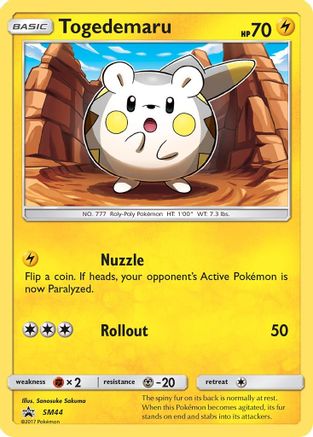 Togedemaru - SM44 (SM44) [SM Promos] Holofoil