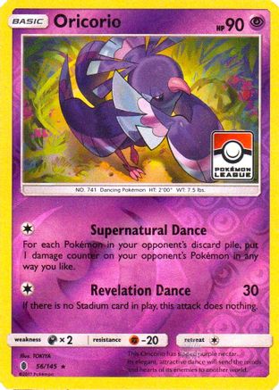 Oricorio - 56/145 (Pokemon League) (56) [League & Championship Cards] Reverse Holofoil