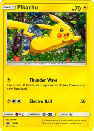 Pikachu - SM04 (General Mills) (SM04) [Miscellaneous Cards & Products] Holofoil