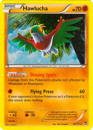 Hawlucha - 63/111 (Cosmos Holo) (63) [Blister Exclusives] Holofoil