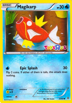 Magikarp - 22/83 (Toys R Us Promo) (22) [Miscellaneous Cards & Products] Holofoil