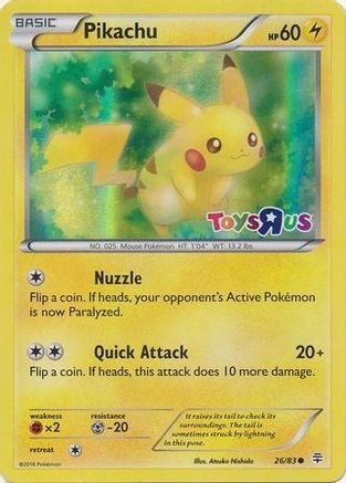 Pikachu - 26/83 (Toys R Us) (26) [Miscellaneous Cards & Products] Holofoil