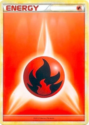 Fire Energy (2010 Unnumbered HGSS Style Non-Holo) () [League & Championship Cards]