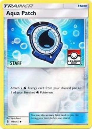 Aqua Patch - 119/145 (League Cup) [Staff] (119) [League & Championship Cards] Reverse Holofoil