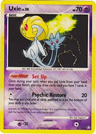 Uxie - 43/146 (League Promo) (43) [League & Championship Cards] Reverse Holofoil