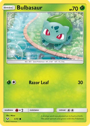 Bulbasaur (1) [Shining Legends] Reverse Holofoil