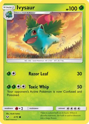 Ivysaur (2) [Shining Legends] Reverse Holofoil