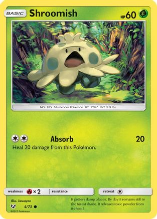 Shroomish (4) [Shining Legends] Reverse Holofoil