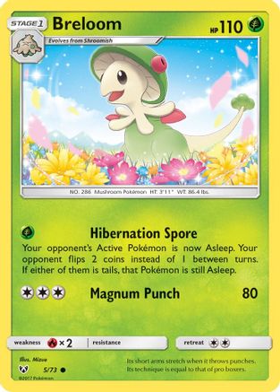 Breloom (5) [Shining Legends] Reverse Holofoil