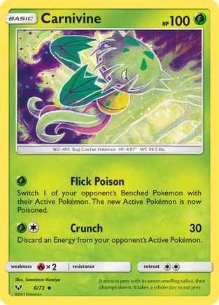 Carnivine (6) [Shining Legends] Reverse Holofoil