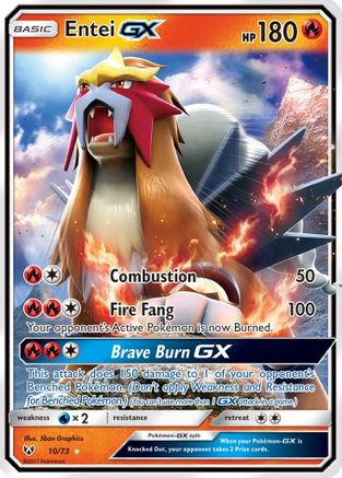 Entei GX (10) [Shining Legends] Holofoil