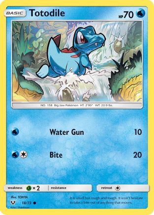 Totodile (18) [Shining Legends]
