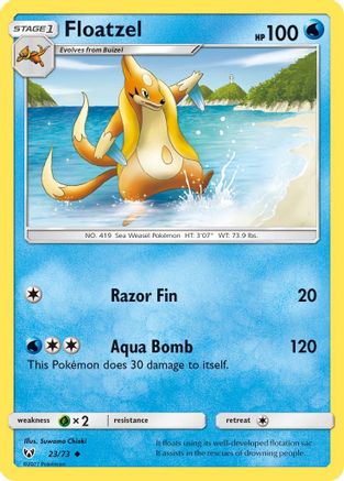 Floatzel (23) [Shining Legends] Reverse Holofoil