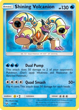 Shining Volcanion (27) [Shining Legends] Holofoil