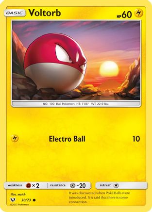 Voltorb (30) [Shining Legends] Reverse Holofoil