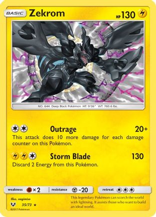 Zekrom (35) [Shining Legends] Holofoil