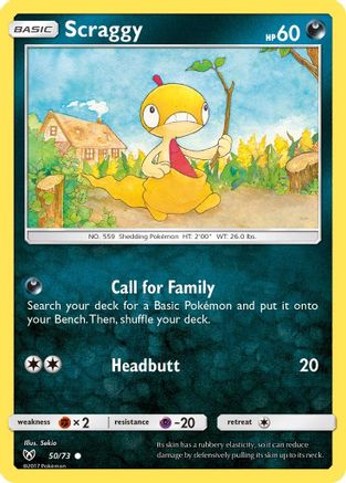 Scraggy (50) [Shining Legends] Reverse Holofoil