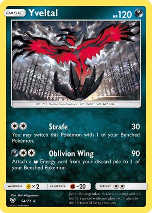Yveltal (54) [Shining Legends] Holofoil