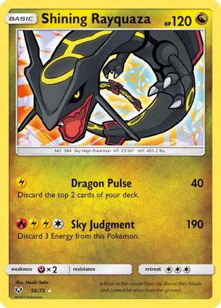 Shining Rayquaza (56) [Shining Legends] Holofoil