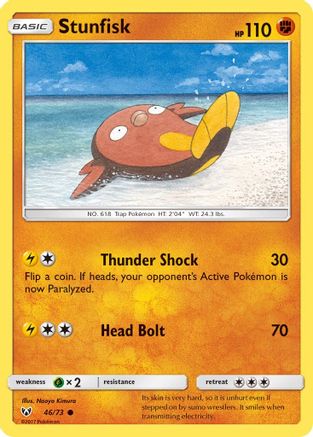 Stunfisk (46) [Shining Legends] Reverse Holofoil
