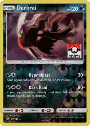 Darkrai - 87/147 (Pokemon League) (87) [League & Championship Cards] Reverse Holofoil