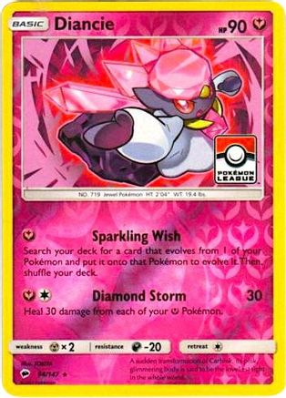 Diancie - 94/147 (Pokemon League) (94) [League & Championship Cards] Reverse Holofoil