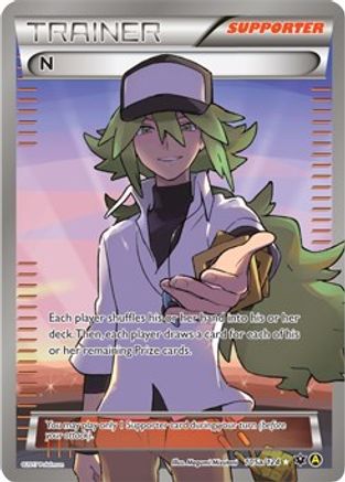 N (Supporter) - 105a/124 (105a) [Alternate Art Promos] Holofoil