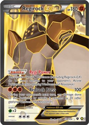 Regirock EX - 43a/124 (43a) [Alternate Art Promos] Holofoil
