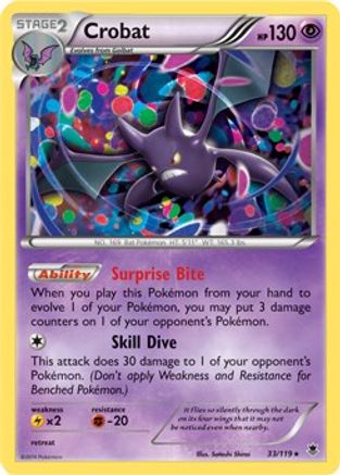 Crobat - 33/119 (Cosmos Holo) (33) [Miscellaneous Cards & Products] Holofoil