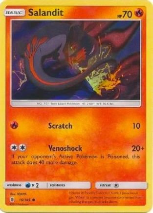 Salandit - 15/145 (Collection Promo) (15) [League & Championship Cards] Holofoil