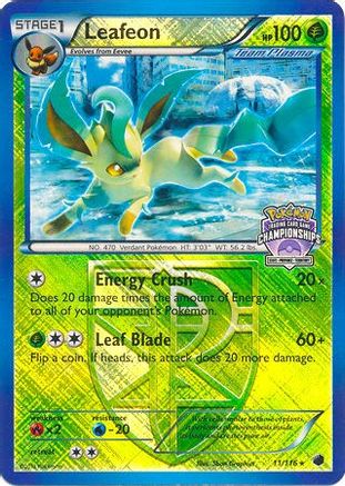 Leafeon - 11/116 (State Championships) (11) [League & Championship Cards] Reverse Holofoil