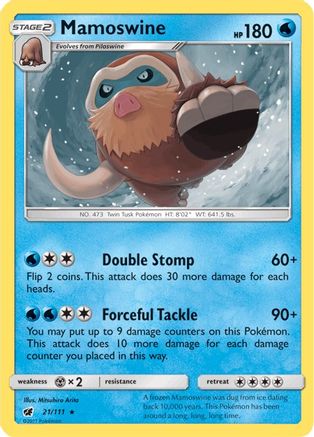 Mamoswine (21) [SM - Crimson Invasion] Reverse Holofoil