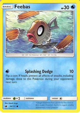 Feebas (26) [SM - Crimson Invasion] Reverse Holofoil