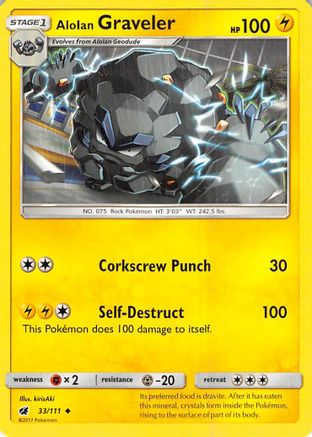 Alolan Graveler (33) [SM - Crimson Invasion]