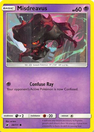Misdreavus (39) [SM - Crimson Invasion] Reverse Holofoil