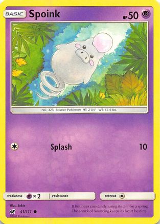 Spoink (41) [SM - Crimson Invasion] Reverse Holofoil