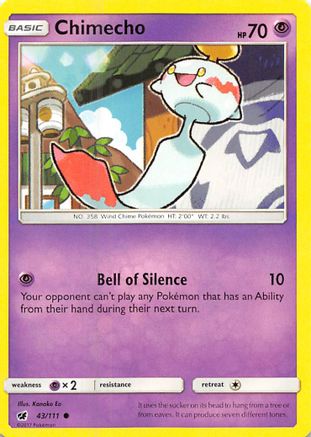 Chimecho (43) [SM - Crimson Invasion] Reverse Holofoil