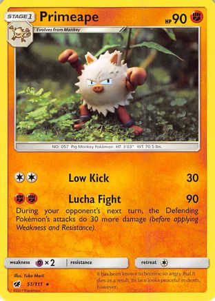 Primeape (51) [SM - Crimson Invasion] Reverse Holofoil