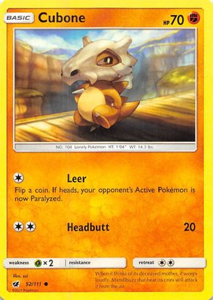 Cubone (52) [SM - Crimson Invasion]