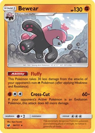 Bewear (56) [SM - Crimson Invasion] Reverse Holofoil