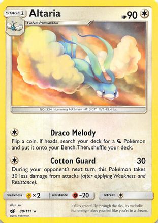 Altaria (80) [SM - Crimson Invasion] Reverse Holofoil