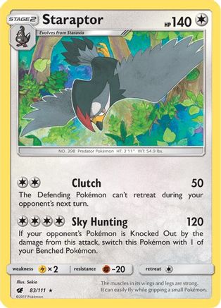 Staraptor (83) [SM - Crimson Invasion] Reverse Holofoil