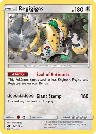 Regigigas (84) [SM - Crimson Invasion] Holofoil