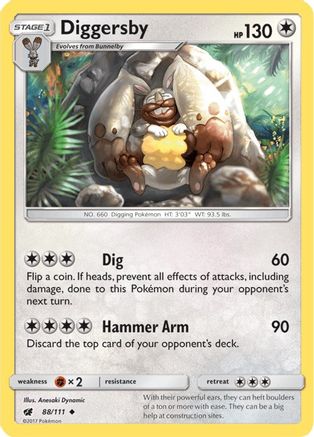 Diggersby (88) [SM - Crimson Invasion] Reverse Holofoil