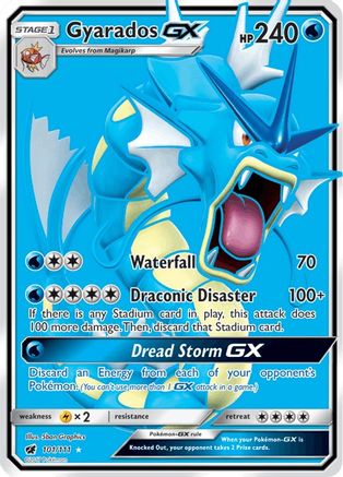 Gyarados GX (Full Art) (101) [SM - Crimson Invasion] Holofoil